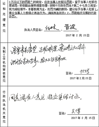 执法文书电子签名效果图